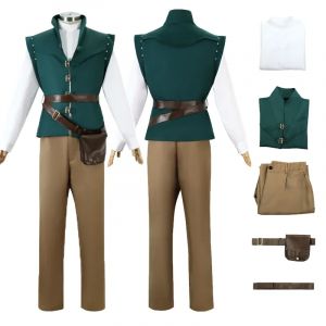Adultes enfants Anime film Flynn Rider emm&ecirc;l&eacute; raiponce Cosplay Costume Prince sc&egrave;ne Costume