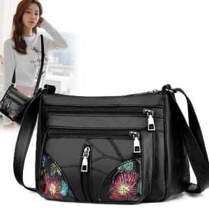 (impression aléatoire) femmes en cuir souple messager sacs à bandoulière et sacs à main fleurs