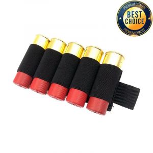 Porte-munitions de chasse tactique, 5 cartouches, support de coque, sac à balles, Patch adhésif pour
