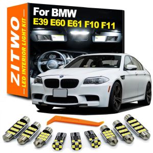 ZITWO-Kit d'&eacute;clairage int&eacute;rieur de carte breton Canbus, ampoule LED, BMW S&eacute;rie 5, E39, E60, E61,