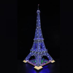 Kit d'éclairage Led pour la tour Eiffel PARIS 10307, blocs de construction de ville d'architecture