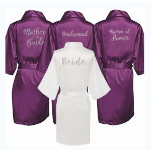 Robes en Satin uni pour femmes, Robe de mari&eacute;e, Robe de demoiselle d'honneur, Robe en soie,