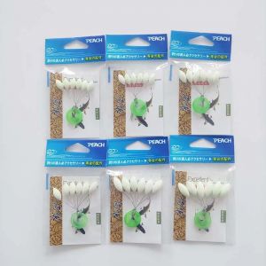 Flotteur de pêche lumineux sept étoiles (6 en 1, haricots ovales 11mm/13mm/15mm, bouée en mousse,
