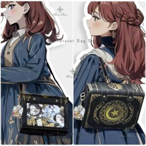 Y2K livre magique Lolita Ita sac gothique sac à bandoulière filles poche transparente mignon