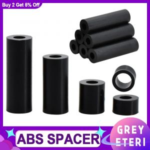 M3 M4 M5 M6 M8 M10 M12 noir ABS Non fileté creux Nylon entretoise ronde entretoise rondelle PCB