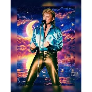 Diamant peinture Johnny Hallyday Portrait point de croix bricolage diamant broderie Kit artisanat