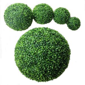 Plante Topiaire Verte Artificielle, Fausses Plantes Décoratives, pour la Maison, Jardin,