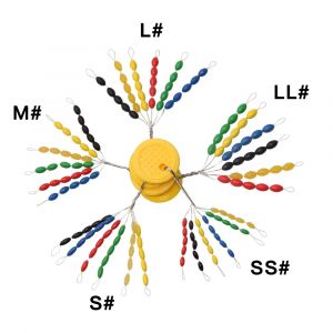 EASY CATCH 150 pi&egrave;ces flotteur en caoutchouc arr&ecirc;te les haricots spatiaux bouchon ovale connecteur