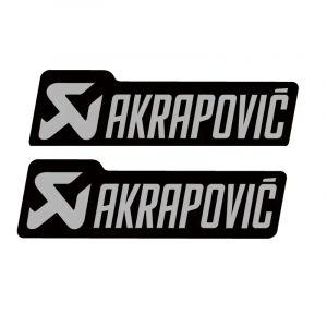 Autocollant de pile d'&eacute;chappement pour autocollants de moto en &eacute;poxy AKRAPOVIC pour Logo Akrapovic