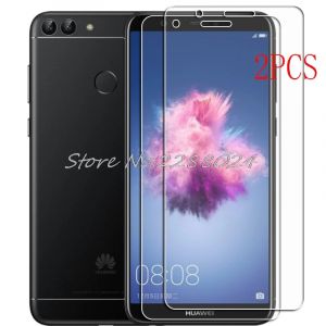 2 pi&egrave;ces pour Huawei P Smart 2017 haute HD verre tremp&eacute; protection sur PSmart FIG-LX1 FIG-LA1,