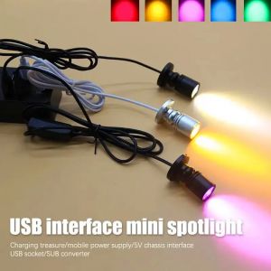 LED USB 5V 3W LED Spot lumineux monté en Surface armoire vitrine comptoir bijoux lampe rotatif Angle