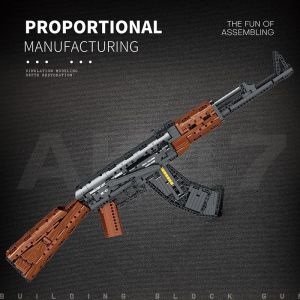 Reobrix AK47 blocs de construction fusil de Sniper série de pistolet assemblé et inséré petites