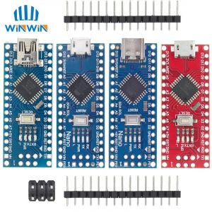 AITEWIN Promotion pour arduino Nano 3.0 Atmega328 contrôleur carte Compatible Module carte de