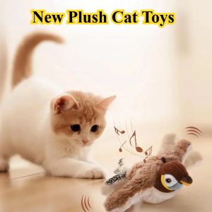 Jouets interactifs pour chat, oiseaux rechargeables, Clapbirds, mignons jouets en peluche sensibles