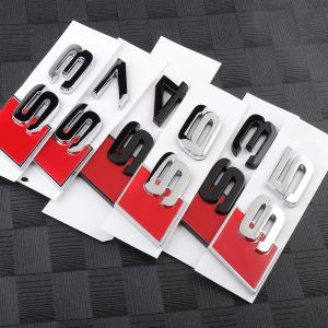 Autocollant de Badge ABS pour coffre arrière de voiture, 1 pièce, décoration pour Audi S3 S4 S5 S6