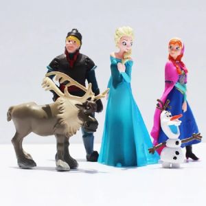 5 pièces/ensemble reine des neiges princesse Anna Elsa figurine Kristoff Sven Olaf PVC modèle