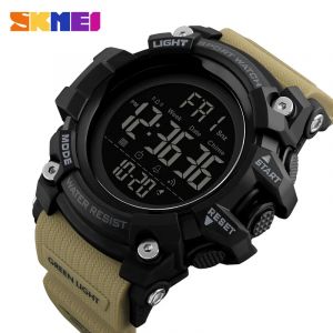 SKMEI antichoc 2 temps Sport montre chronomètre compte à rebours hommes montres numériques étanche