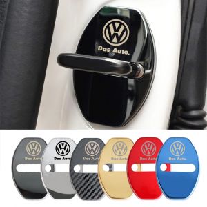 Autocollant de couverture d'emblème de serrure de porte de voiture, 4 pièces, pour Volkswagen VW