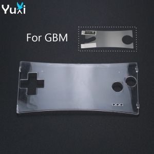 YuXi pour GameBoy Micro couvercle de plaque frontale transparente pour système GBM coque avant et