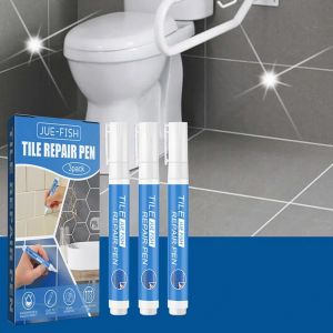 Stylo de peinture &eacute;tanche pour coulis de carrelage, marqueur de peinture pour carrelage blanc, stylo