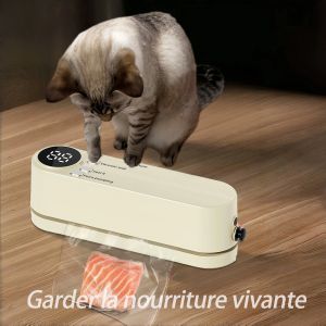 Machine à sceller sous vide compacte rapide, scellant en plastique de qualité alimentaire, sacs sous