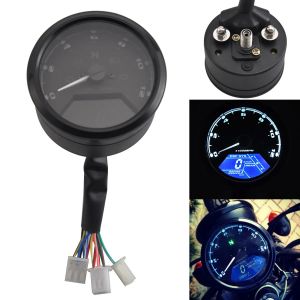Compteur de vitesse de moto 12V 2/4 cylindres, avec support, tachymètre, compteur de carburant,