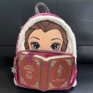 Loungefly Disney la Belle et la bête en peluche Belle princesse sac à dos étudiant sac à dos dessin