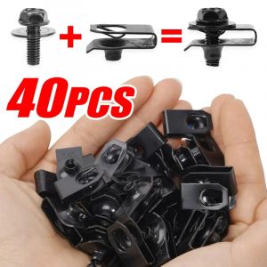 Boulons de carrosserie de voiture, Clips d'écrou en U, trou de 6mm, joints en forme de U pour vis