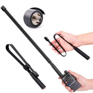 Antenne de talkie-walkie baofeng longue portée UV -5R 9R 6R UV82 antenne pliable tactique CS double