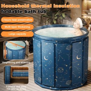Seau de bain pliant pour adultes, seau de trempage complet du corps, seau de natation, baignoire