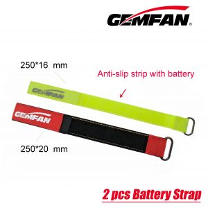 2 pièces GEMFAN sangle de batterie 250*16mm/250mm * 20mm Mini taille sangle magique lien magique
