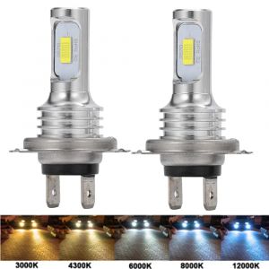 12000Lm H4 Moto H6 H7 H1 H3 H11 BA20D LED ampoules de phares de voiture de Moto lentille CSP blanc