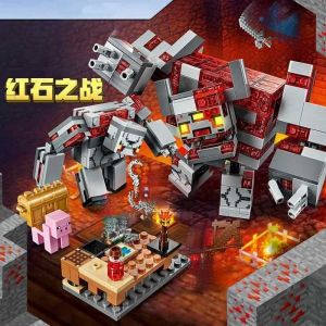 542 pièces mon monde le combat Redstone blocs de construction modèle adapté marionnette monstre fer