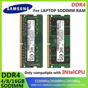 SAMSUNG mémoire DDR4 SODIMM RAM 4GB 8GB 3200MHz 16GB 2666Mhz 2400MHz Ram ordinateur portable mémoire