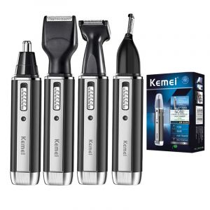 Kemei tondeuse électrique tout-en-un rechargeable pour hommes kit de toilettage tondeuse à barbe