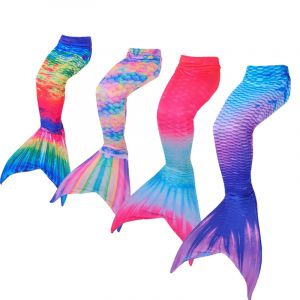 Maillot de bain sir&egrave;ne pour filles, queue de sir&egrave;ne pour enfants, tissu de Costume, doux,