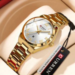 CURREN femmes montres mode or inoxydable tache acier dames montre étanche Quartz montre-bracelet