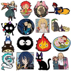 Broche de film animé en émail, Badges de feu sur sac à dos, broche en métal, épingle à revers,