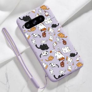 Coque de téléphone en Silicone, Bracelet chat animé Pixel 8Pro, pour Google Pixel 8Pro 8 8A 5 3XL 3A