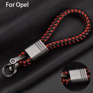 Porte-cl&eacute;s en corde tress&eacute;e pour voiture, accessoires de voiture pour Opel Corsa D Astra Insignia