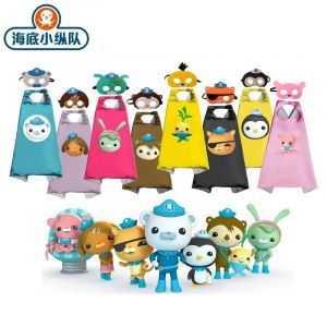Octonauts – costume de jeu de rôle d'halloween pour enfant en bas âge, Cape avec masque, pour