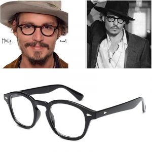Johnny Depp lunettes hommes monture de lunettes Lemtosh Style lunettes lentille transparente marque