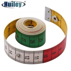 Ruban à mesurer 150cm/60 pouces, règle de couture Double face avec bouton-pression, outils de mesure