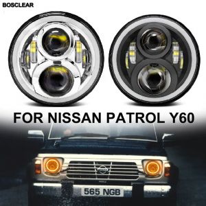 7 pouces LED phares phare pour Jeep Wrangler tj lj jk NISSAN PATROL Y60 Safari Land Rover Hummer H1