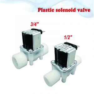 &Eacute;lectrovanne &agrave; filetage m&acirc;le AC 220V 110V DC 12V 24V 1/2 "3/4", vanne de contr&ocirc;le de l'eau,