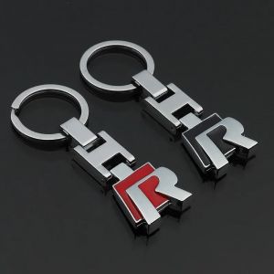 Porte-clés de voiture en métal avec Logo de ligne R, pendentif Double face, cadeaux pour Volkswagen