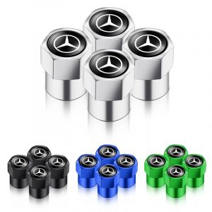 Couvercle de bouchons de tige de valve de voiture, 4 pièces, pour Mercedes Benz AMG W108 W124 W126