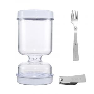 Pot cornichons en sablier, distributeur sec humide cornichons, pot sablier, récipient concombre pour