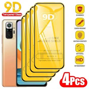 Protecteur d'écran pour Xiaomi Redmi Note 12 11 10 Pro 10S 9S 9 8T 8 7 6 5 9A 9C NFC 9T 10C, 4