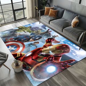Tapis de super-h&eacute;ros Venom Captain 3D Marvel 27 styles, pour chambre &agrave; coucher, salon, d&eacute;coration de